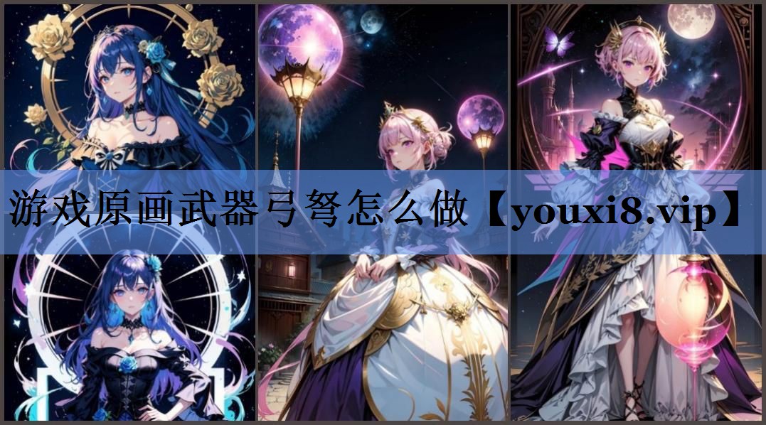 游戏原画武器弓弩怎么做